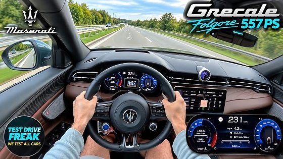 Video: 2026 Maserati Grecale Folgore 557 PS TOP SPEED POV Drive on AUTOBAHN