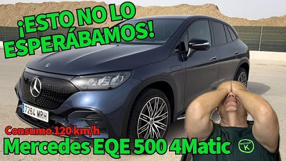 Video: ¡INESPERADO! Mercedes EQE SUV 500 4Matic PRUEBA de CONSUMO 120 km/h ACELERACIÓN 0-100 MOTORK