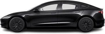 Photo Tesla Model 3 Standard RWD (2025-...) side view, tranparent background