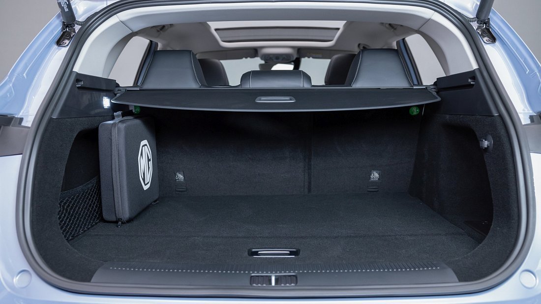 MG Marvel R (2021-…) trunk, boot, seats up, seats upright, cargo space, cargo volume, cargo capacity, storage