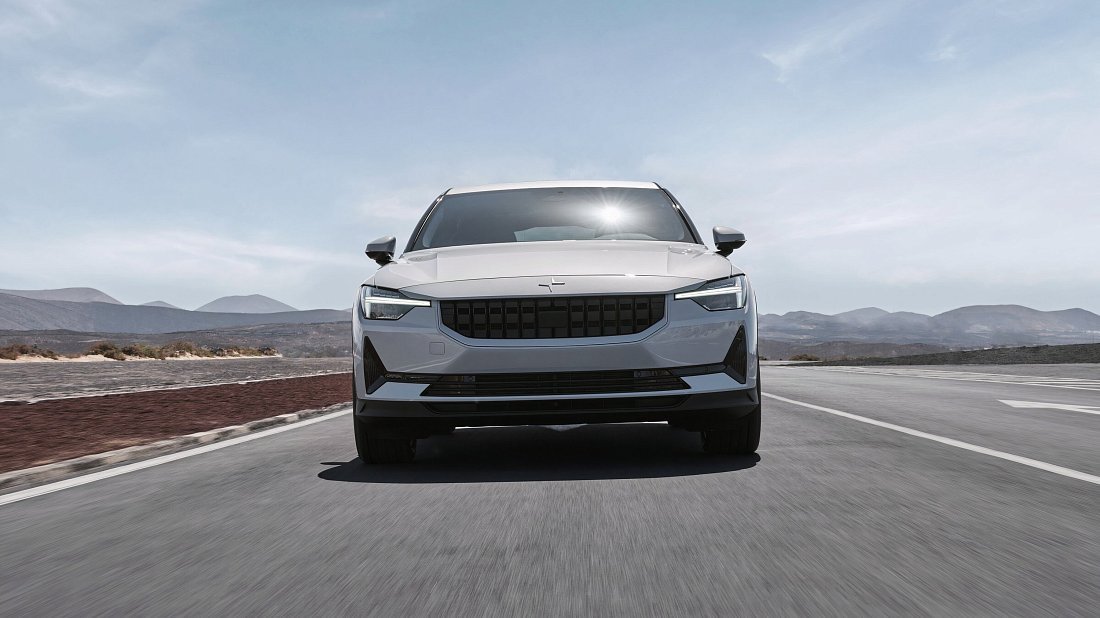Polestar 2 Standard Range Single Motor (2022-2023) front fascia, grille, headlights, bumper, exterior