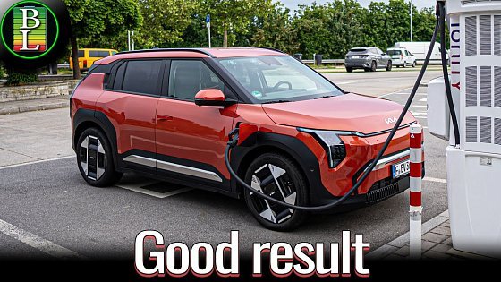 Video: KIA EV3 (81kWh) - 130 km/h (81mph) range test
