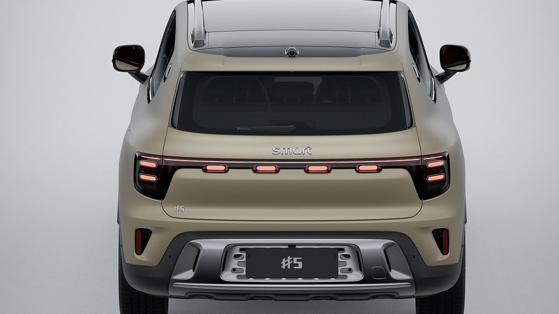 Smart #5 Pro+ (2025-…) rear view photo, taillights, trunk, spoiler, badge, bumper, exterior