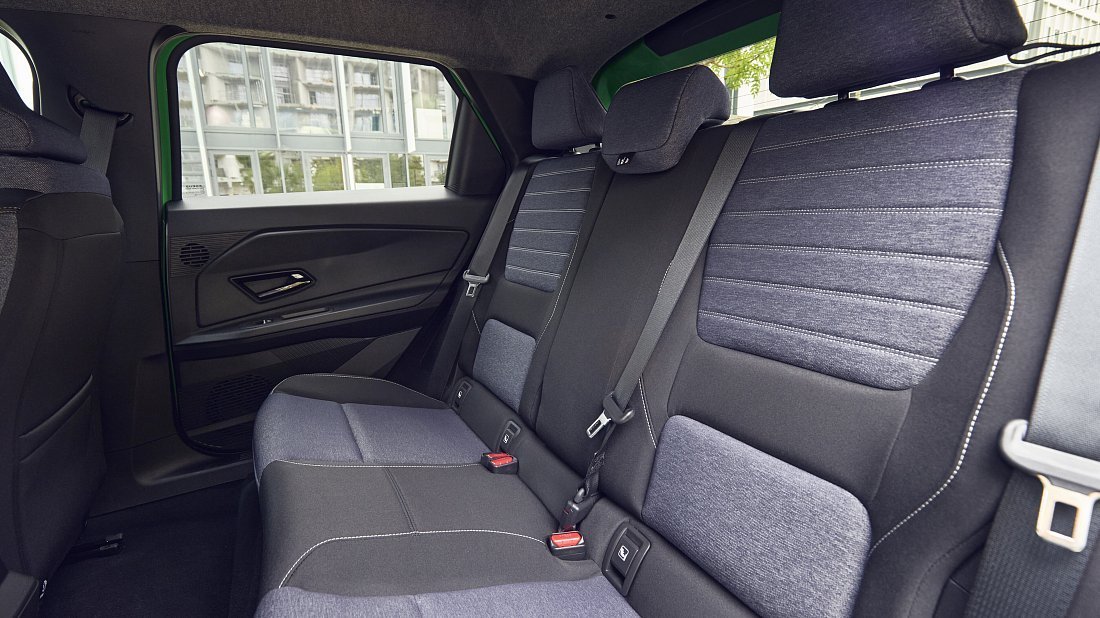 Renault 5 E-Tech EV52 150hp (2024-...) rear seats photo, back seats, passenger seats, legroom, headroom, interior
