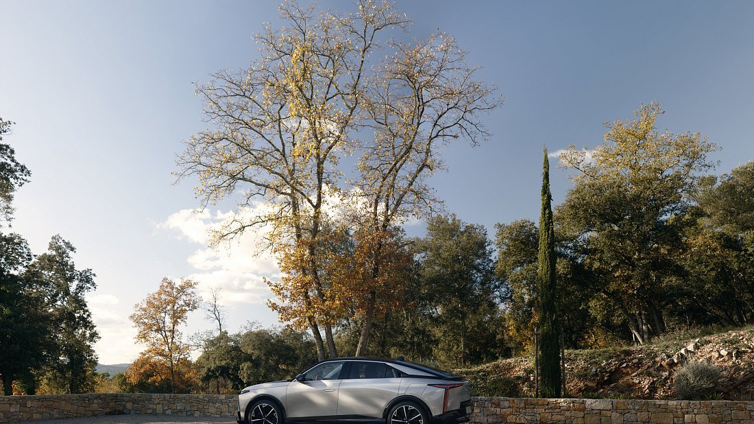 DS 8 FWD (2025-...) side profile, silhouette, doors, wheels, exterior