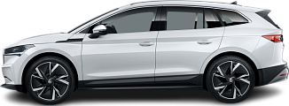 Side view photo of Škoda Enyaq iV 60 (2021-2023) on transparent background