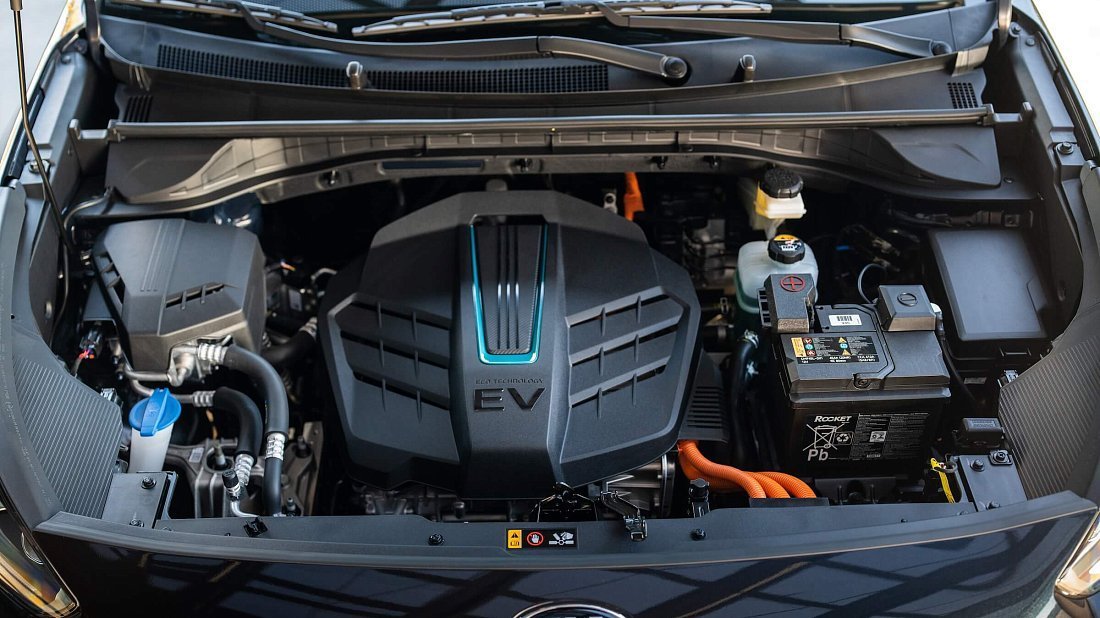 Kia Niro EV Standard Range (2019-2022) frunk, front trunk, under hood, storage, cargo, capacity, bonus space