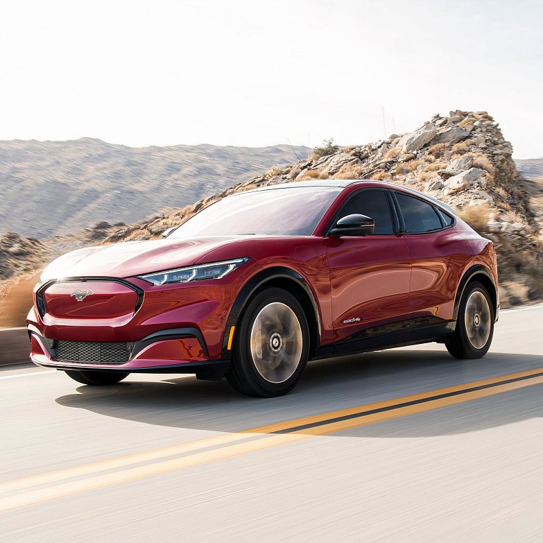 Ford Mustang Mach-E Standard Range RWD 2025 - EV Range Map USA | Green ...