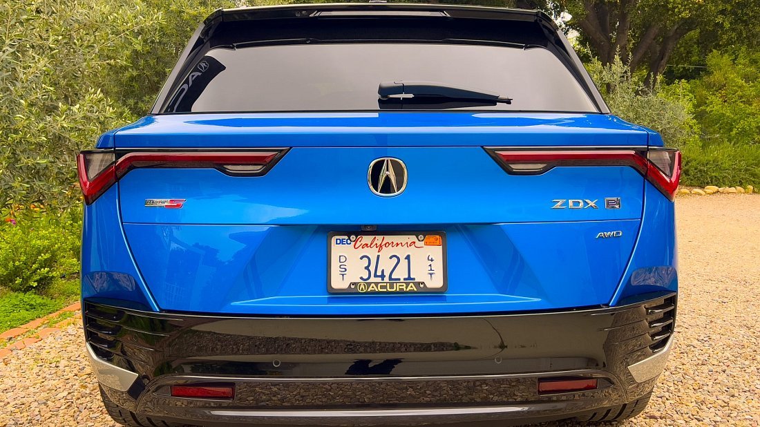 Acura ZDX Type S AWD (2024-…) rear view, taillights, trunk, spoiler, badge, bumper, exterior