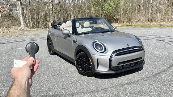 Video: 2023 Mini Cooper Convertible: Start Up, Exhaust, Test Drive, Walkaround, POV and Review