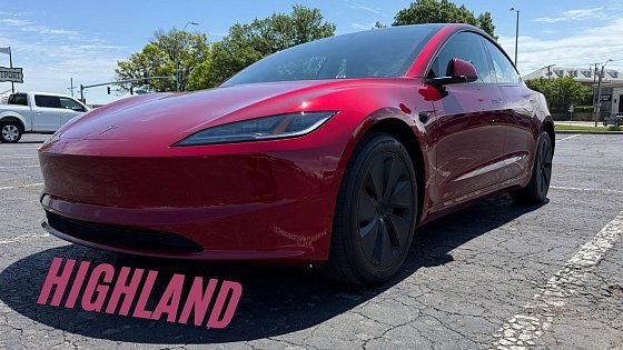 Video: I test drove the Tesla Model 3 Highland Dual Motor in Ultra Red!