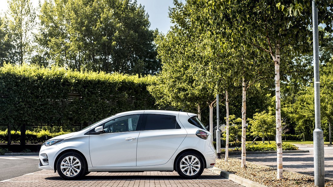 Renault Zoe Van Z.E. 50 R110 (2020-2023) side profile, silhouette, doors, wheels, exterior
