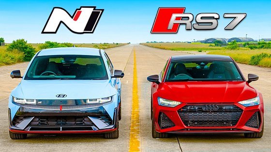 Video: Audi RS7 Performance v IONIQ 5 N: DRAG RACE