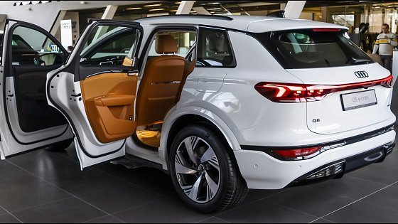 Video: 2025 White Audi Q6 e-tron Performance quattro - Luxury SUV in Detail