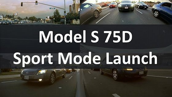 Video: Model S 75D Sport Mode Launch in the City