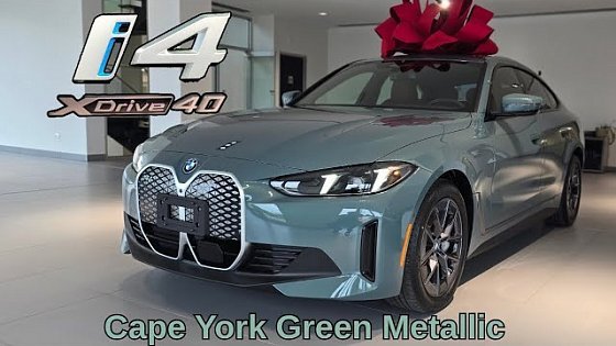 Video: NEW ARRIVAL! 2025 BMW i4 xDrive40 Cape York Green Metallic on Tacora Red #bmw #i4 #g26
