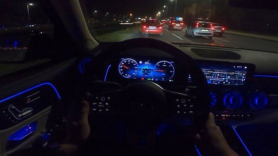 Video: 2023 Mercedes EQB 250 [66.5 kWh, 190 HP] POV NIGHT ride (Ambient light) #72 CARiNIK
