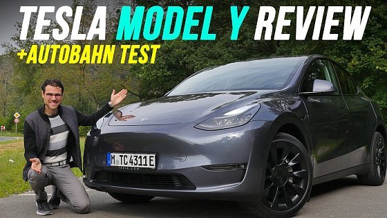 Video: Tesla Model Y driving REVIEW with high speed Autobahn test! AWD long range 2022