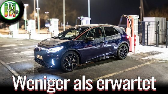 Video: VW ID.3 GTX Performance Fire & Ice | Winter-Reichweitentest bei 130 km/h (−7 °C)