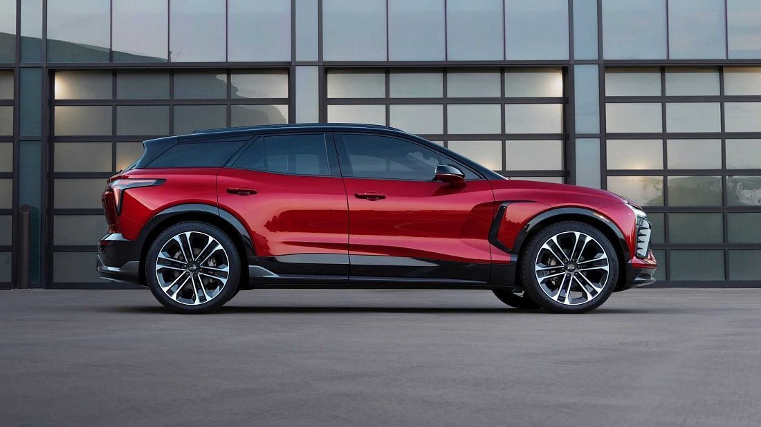 Chevrolet Blazer EV Performance AWD (2024-…) side profile, silhouette, doors, wheels, exterior