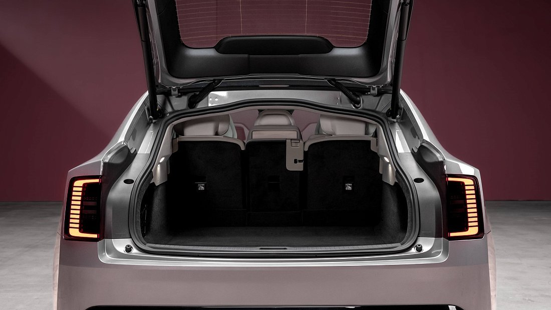 Volvo ES90 Twin Motor (2025-…) trunk, boot, seats up, seats upright, cargo space, cargo volume, cargo capacity, storage
