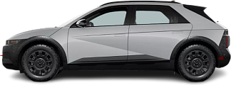 Side view photo of Hyundai Ioniq 5 XRT (2025-...) on transparent background