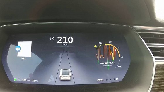 Video: Acceleration 0 - 215 km/h Tesla Model S 90D