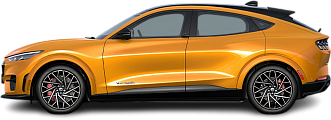 Side view photo of Ford Mustang Mach-E GT Performance Edition (2021-2023) on transparent background