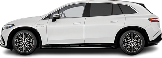 Side view photo of Mercedes EQS SUV 580 4MATIC (2022-2023) on transparent background