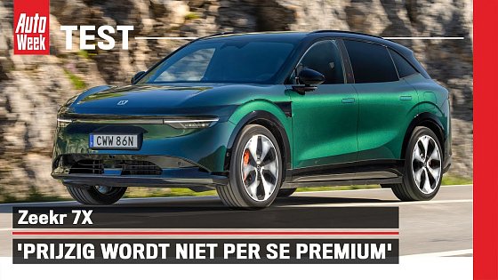 Video: Test: Zeekr 7X – Het Geely-alternatief voor de Tesla Model Y?