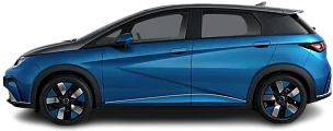 Side view photo of BYD Dolphin Active (2024-…) on transparent background