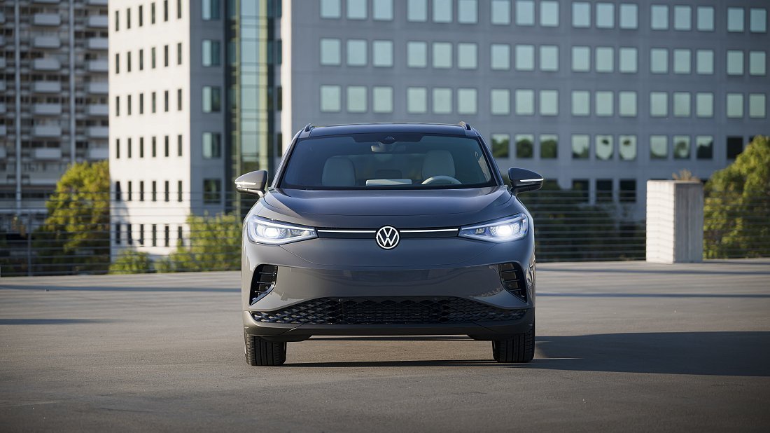 Volkswagen ID.4 AWD Pro (2023-2024) front fascia, grille, headlights, bumper, exterior