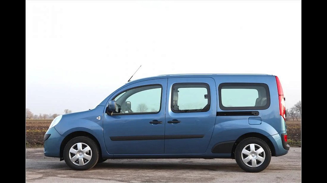 Renault Kangoo Z.E. 33 Maxi (2017-2022) side profile photo, silhouette, doors, wheels, exterior