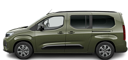 Side view photo of Opel Combo Electric Life XL 52 kWh (2024-...) on transparent background