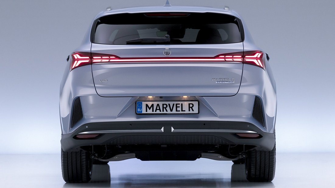 MG Marvel R (2021-…) rear view, taillights, trunk, spoiler, badge, bumper, exterior