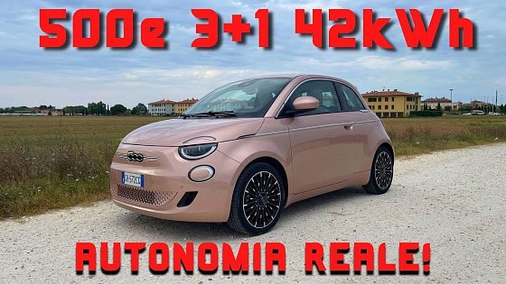 Video: FIAT 500 elettrica 3+1 La Prima 42kWh - Prova di autonomia⚡️Lampi di Tesla in the road