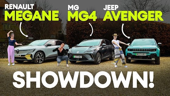 Video: New Renault Megane vs MG4 Extended Range vs Jeep Avenger. Family electric SHOWDOWN | Electrifying