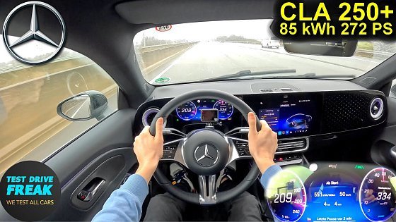 Video: 2025 Mercedes-Benz CLA 250+ (272 PS) TOPSPEED POV ⚡ Autobahn Drive | No Speed Limit | Topspeed Test