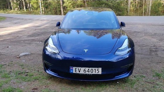 Video: Tesla Model 3 (Long Range - AWD - Deep blue metallic) - 4K video
