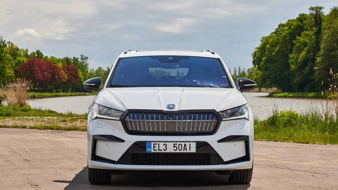Škoda Enyaq 60 (2023-2024) front fascia, grille, headlights, bumper, exterior