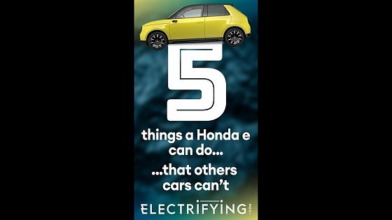 Video: The 5 things a Honda e can do that your car can&#39;t / Electrifying #Shorts