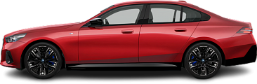 Side view photo of BMW i5 M60 xDrive (2025-…) on transparent background