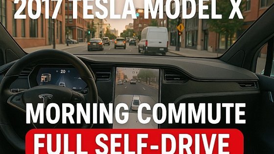 Video: 2017 Tesla Model X - Full Self-Driving Through Morning Commute