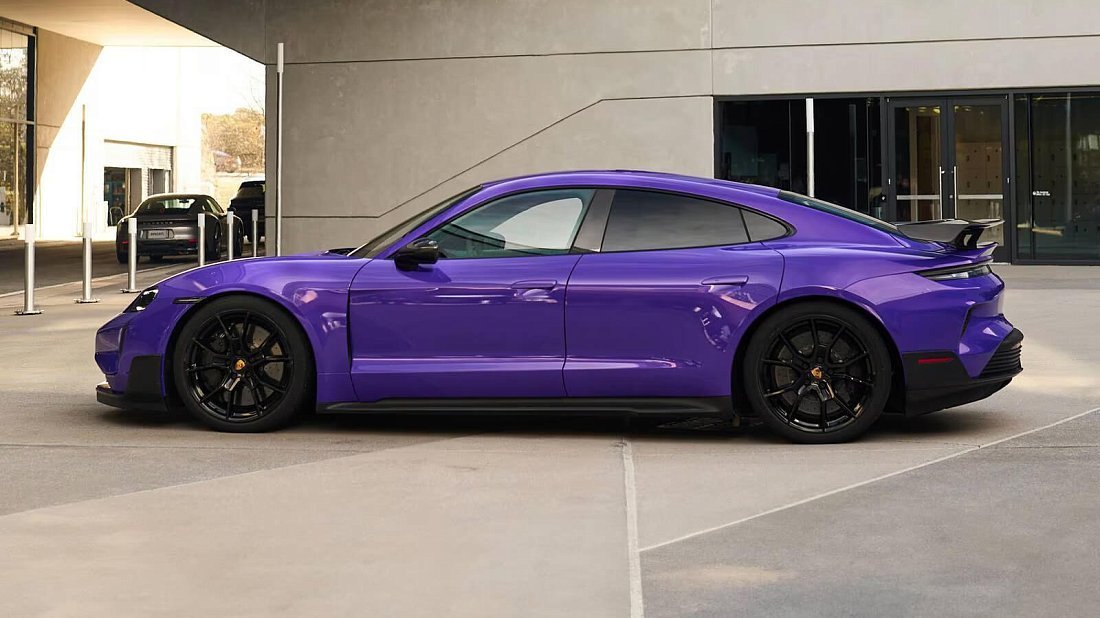 Porsche Taycan Turbo GT Weissach Package (2024-…) side profile, silhouette, doors, wheels, exterior