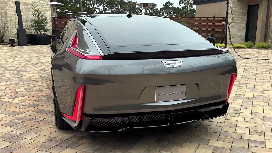 Cadillac Celestiq (2024-…) rear view, taillights, trunk, spoiler, badge, bumper, exterior