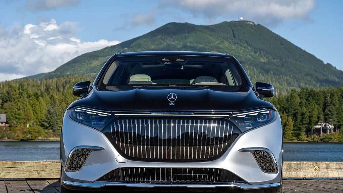 Mercedes EQS SUV Maybach 680 (2024-…) front fascia, grille, headlights, bumper, exterior