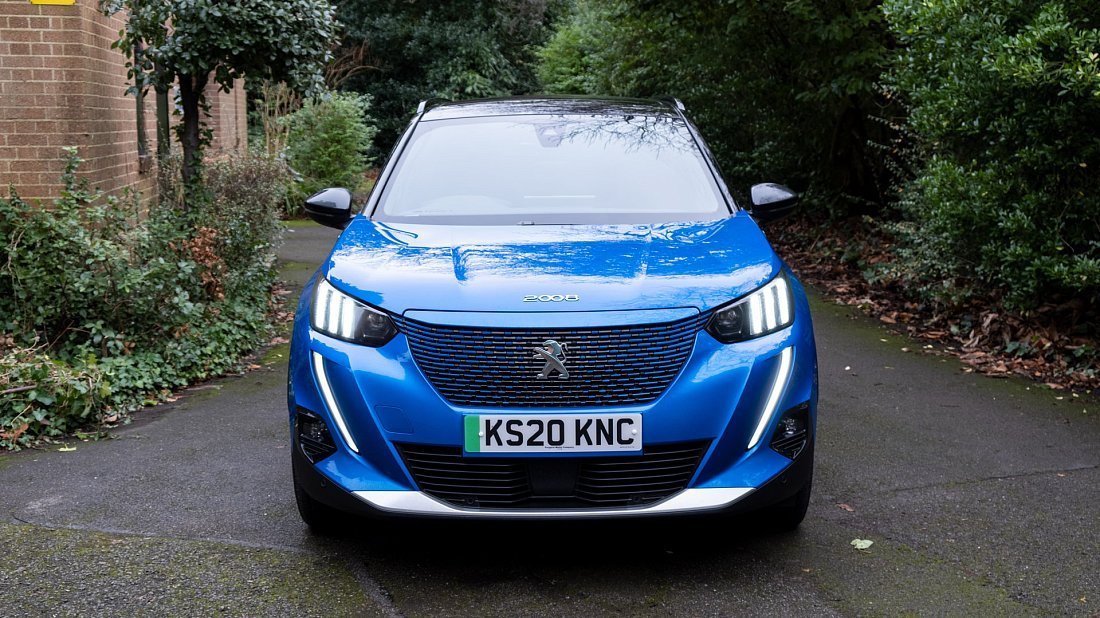 Peugeot e-2008 50 kWh (2020-2021) front fascia, grille, headlights, bumper, exterior