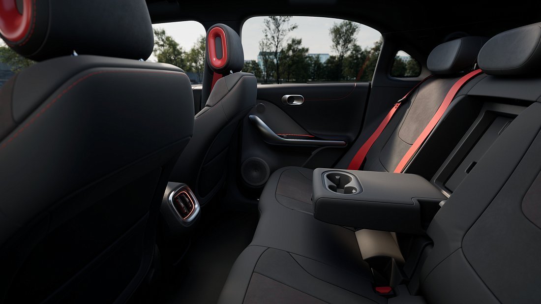 Smart #1 Brabus (2023-…) rear seats, back seats, passenger seats, legroom, headroom, interior