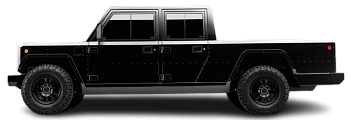 Photo Bollinger Motors B2 120 kWh side view, tranparent background