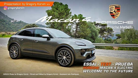 Video: PORSCHE MACAN 4 ELECTRIC I Test Drive - Essai Routier - Prueba I Welcome to the Future